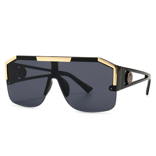 2023 Men Fashion Sunglasses Oversized Square Vintage Brand Design Sun Glasses Trendy Driving Outdoor Eyewear UV400