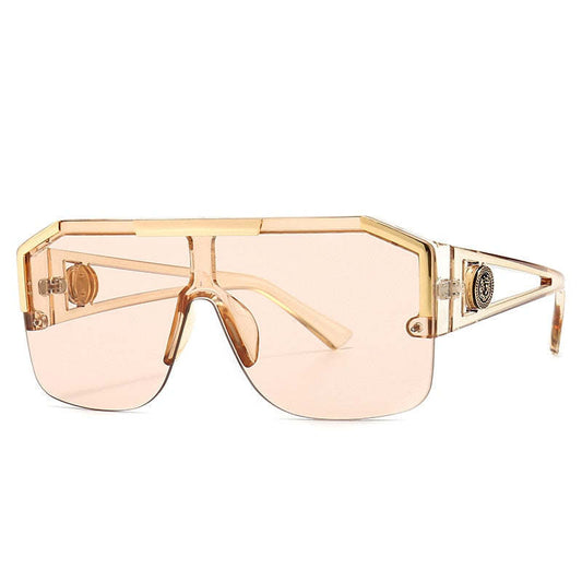 2023 Men Fashion Sunglasses Oversized Square Vintage Brand Design Sun Glasses Trendy Driving Outdoor Eyewear UV400