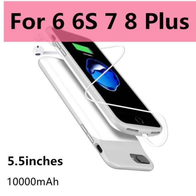 10000mAh Battery Case With Power Bank Charging Cover