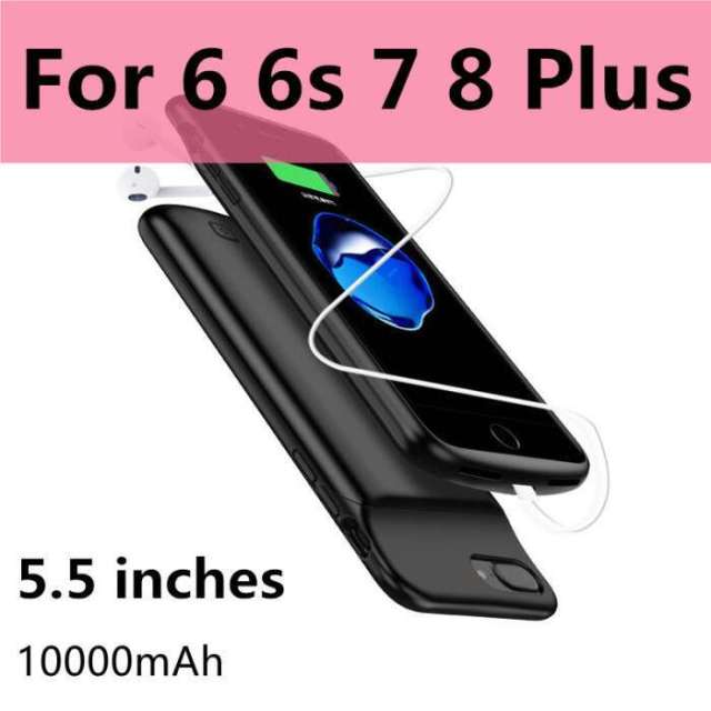 10000mAh Battery Case With Power Bank Charging Cover