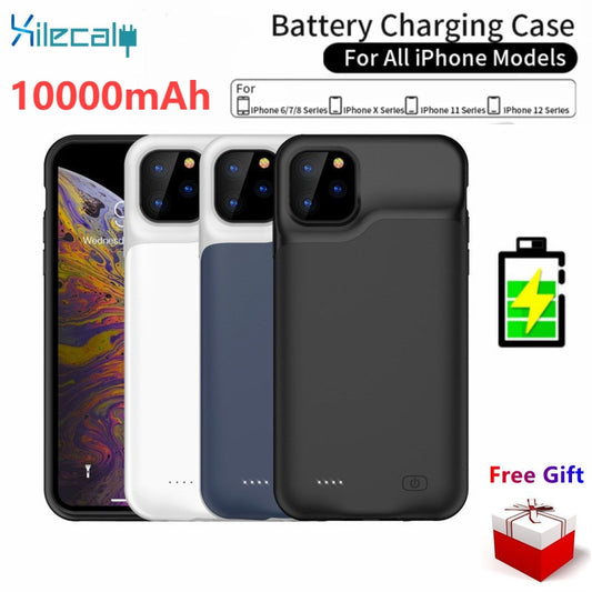 10000mAh Battery Case With Power Bank Charging Cover
